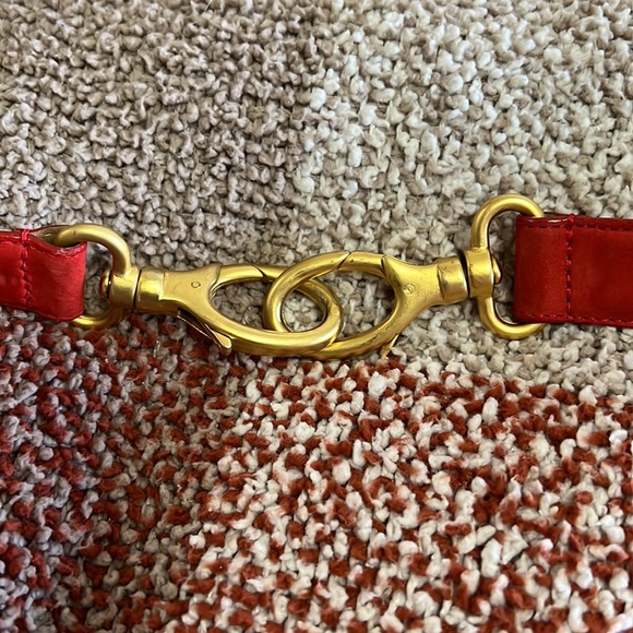 Carlisle Red Suede Belt - Picture 3 of 5